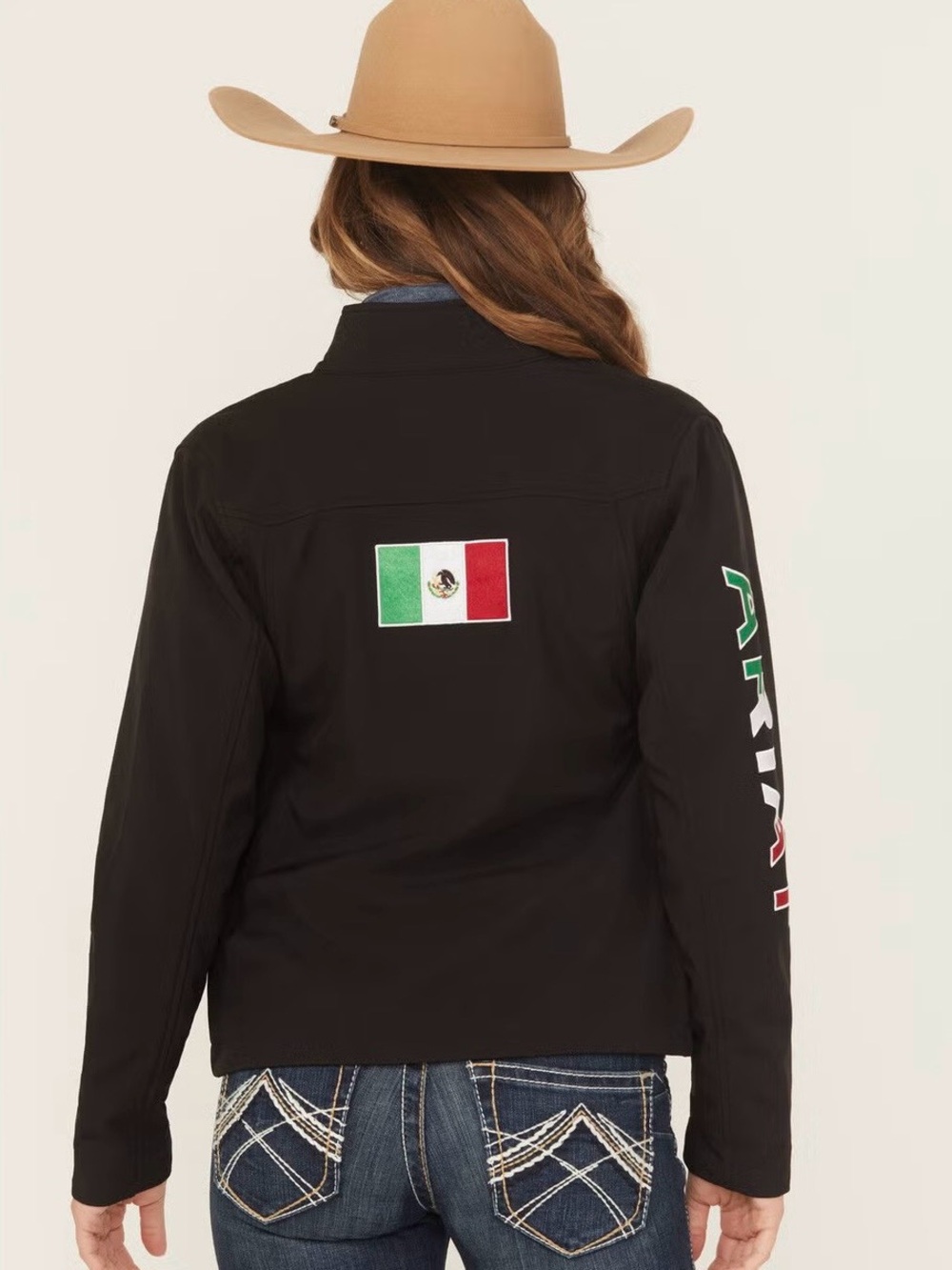 ARIAT WOMEN'S CLASSIC TEAM MEXICO FLAG
SOFTSHELL JACKET